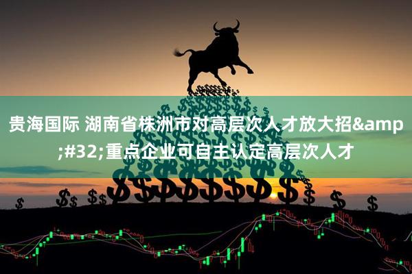 贵海国际 湖南省株洲市对高层次人才放大招&#32;重点企业可自主认定高层次人才