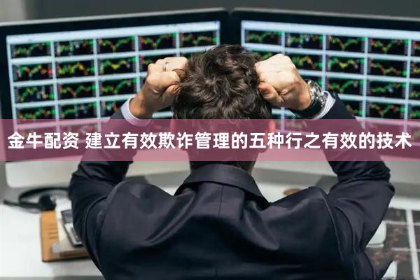 金牛配资 建立有效欺诈管理的五种行之有效的技术
