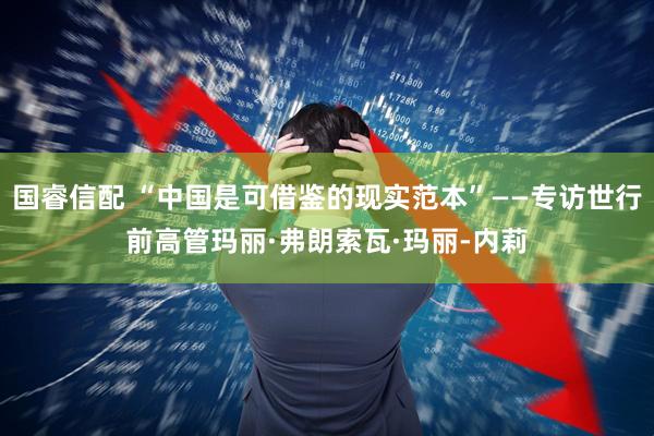 国睿信配 “中国是可借鉴的现实范本”——专访世行前高管玛丽·弗朗索瓦·玛丽-内莉